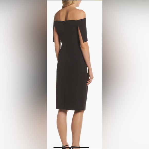 PRICE FIRM NWT VINCE CAMUTO Size 4 Black Sheath Cocktail Dress - Picture 4 of 6